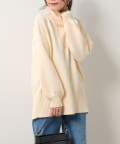 Chez toi(シェトワ) 【WEB限定】バックスリットニット