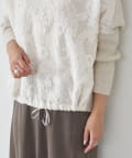 BEARDSLEY(ビアズリー) カットジャカードコンビプルオーバーニット