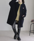 FREDY & GLOSTER(フレディ アンド グロスター) 【WEB限定】【DANTON】COLLARLESS CREW NECK COAT