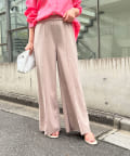 ジェナ エスパスメルヴェイユ⭐️ハトメボンディングパンツ モカ　リボン ハトメボンディングパンツ | Jena espace merveilleux(ジェナ