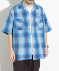 FREDY & GLOSTER(フレディ アンド グロスター) 【PENDLETON】オープンカラーシャツ 半袖シャツ 刺繍 ワンポイント