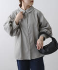 NICE CLAUP / OLIVE des OLIVE OUTLET(ナイスクラップ  / オリーブ デ オリーブ アウトレット) 【2023SS】ミジンコールバックレースアップシャツ