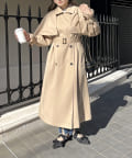 【プロズヴェール】ミドル丈Aライントレンチコート Sサイズ ミドル丈Aライントレンチコート | prose verse(プロズヴェール