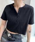 WHO’S WHO gallery(フーズフーギャラリー) ヘンリーネックショートTEE