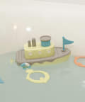 3COINS(スリーコインズ) 【こどものバスタイム】動く船のおもちゃ