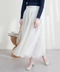 natural couture(ナチュラルクチュール) チュールボリュームギャザースカート