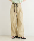 Kastane(カスタネ) 【WHIMSIC/サイズ展開あり】COTTON TWILL TUCK PANTS