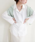 natural couture(ナチュラルクチュール) WEB限定/袖口スリットゆるシャツ