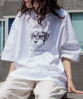 FREDY & GLOSTER(フレディ アンド グロスター) 《23SS新柄追加!!》【GLOSTER】DOG&CAT 犬猫プリントTシャツ