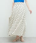 natural couture(ナチュラルクチュール) 綿麻ハイウエストサーキュラースカート