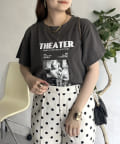prose verse(プロズヴェール) モノトーンフォトプリントTシャツ