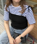Discoat(ディスコート) 【SET ITEM】ビスチェ×Tシャツ《WEB限定カラーあり》
