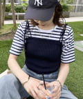 Discoat(ディスコート) 【SET ITEM】ビスチェ×Tシャツ《WEB限定カラーあり》