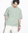 FREDY & GLOSTER(フレディ アンド グロスター) 《半袖ニット＋Tシャツの2点セット》レイヤード 畦ニット サマーニット