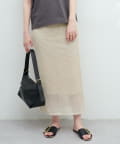 natural couture(ナチュラルクチュール) メッシュ編みニットスカート