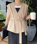 CAPRICIEUX LE'MAGE】ベルト付ミドルベスト | OUTLET