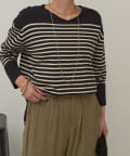 Jena　espace merveilleux(ジェナ　エスパスメルヴェイユ) ボーダープチドルマンニット