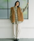 OUTLET(アウトレット) 【Kastane】TWO TUCK EASY SLACKS