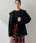 Whim Gazette 23AW メリンプフーデッドコート ブラック WEB＆一部店舗限定あり】メリンプフーデッドコート | Whim