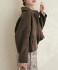 natural couture(ナチュラルクチュール) 衿付きショート丈コート