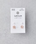 Lattice(ラティス) <樹脂>フラワーパールピアス