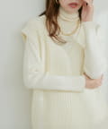 natural couture(ナチュラルクチュール) ケーブルニットベスト