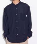 FREDY & GLOSTER(フレディ アンド グロスター) 【GLOSTER】EVALET メッシュバンドカラーシャツ 日本製