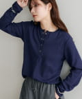 DISCOAT(ディスコート) 【29色展開/インナー使いにも◎】ワッフルボーダー長袖Tシャツ《WEB限定》