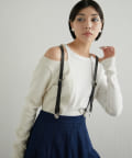OUTLET(アウトレット) 【ear PAPILLONNER】ショルダーカットトップス【SUM1STYLE】