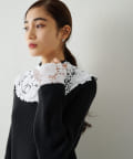 aLORS】Pull a dentelle Alex ニット | Whim Gazette(ウィム