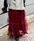CIAOPANIC(チャオパニック) タックラメチュールボリュームスカート