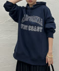 Loungedress　ロゴフーディーパーカー　ネイビー Loungedress ロゴフーディーパーカー ネイビー
