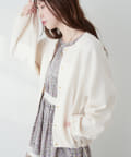 natural couture　ボリュームスリーブダンボールブルゾン ボリュームスリーブダンボールブルゾン | natural couture