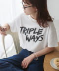 DISCOAT(ディスコート) 【WEB限定】TRIPLEフクレプリントTシャツ