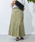 un dix cors(アンディコール) 《ストレスフリーな履き心地・セットアップ対応可》サマーコーデュロイパネルスカート