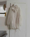 Pasterip(パセリ) Organdie high neck zip shirt