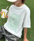 CIAOPANIC TYPY(チャオパニックティピー) 【UNISEX】【新色追加】メッセージプリント半袖Tee