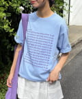 CIAOPANIC TYPY(チャオパニックティピー) 【UNISEX】【新色追加】メッセージプリント半袖Tee