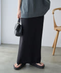 PUAL CE CIN(ピュアルセシン) 【-3kg見え/Du noir】ナロースカート