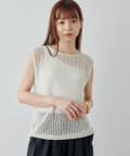 【美品】Drawing Numbersワシメッシュリラックスノースリーブニット Drawing Numbers（ドローイング ナンバーズ）の「ワシメッシュ