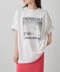 PUAL CE CIN(ピュアルセシン) ピグメントフォトプリントTシャツ