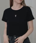 RAY CASSIN(レイカズン) 刺繍コンパクトTシャツ