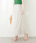 natural couture(ナチュラルクチュール) R/麻サイドベルトややAラインスカート