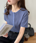 DISCOAT(ディスコート) 【29色展開/多色買い】ワッフルリングドット半袖Tシャツ《WEB限定》