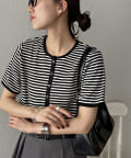 DISCOAT(ディスコート) 【29色展開/多色買い】ワッフルリングドット半袖Tシャツ《WEB限定》