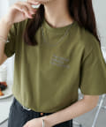 DISCOAT(ディスコート) 《新色追加!》【WEB限定】3段ロゴ刺繍ショートTシャツ