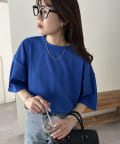 DISCOAT(ディスコート) 【ストレスフリーな着心地◎/24色展開】ワッフル半袖Tシャツ《WEB限定》