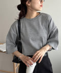 DISCOAT(ディスコート) 【ストレスフリーな着心地◎/24色展開】ワッフル半袖Tシャツ《WEB限定》