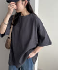 DISCOAT(ディスコート) 【ストレスフリーな着心地◎/24色展開】ワッフル半袖Tシャツ《WEB限定》