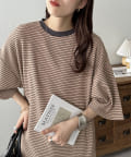 DISCOAT(ディスコート) 【ストレスフリーな着心地◎/24色展開】ワッフル半袖Tシャツ《WEB限定》